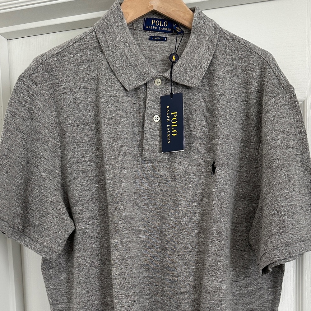 Polo by Ralph Lauren Heather Gray Men's Polo Shirt